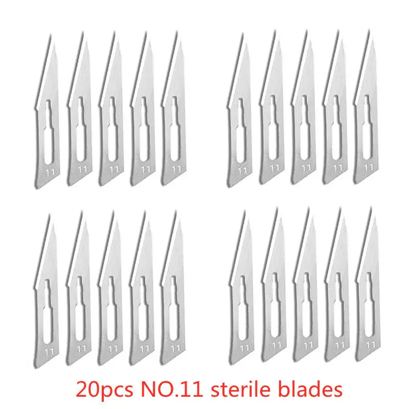 Sterile Carbon Steel Surgical Blades &ndash; Precision Cutting 20pcs NO.11