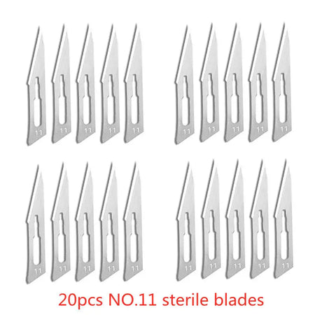 Sterile Carbon Steel Surgical Blades &ndash; Precision Cutting 20pcs NO.11