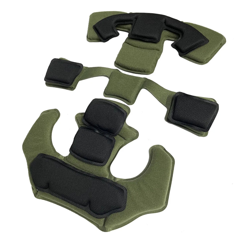 Kit di Imbottitura per Interno Casco Tattico con Cinturino per Mento in Schiuma EVA Memory
