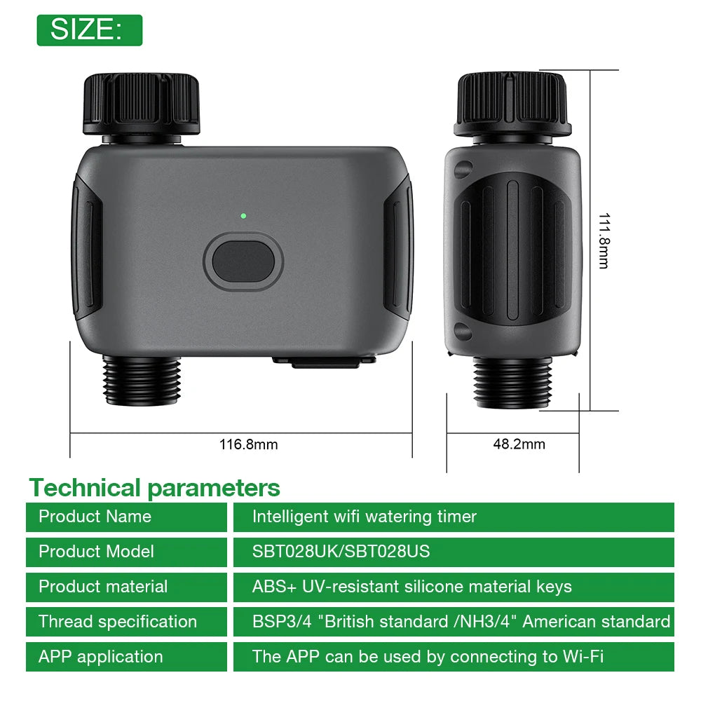WiFi Smart Garden Timer - 3/4"