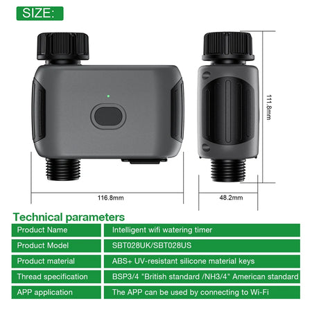 WiFi Smart Garden Timer - 3/4"