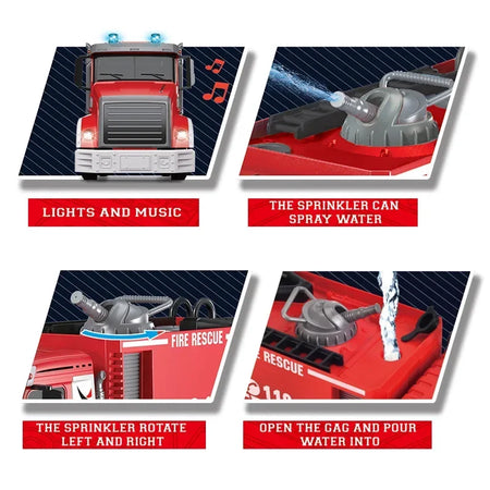 Rc Fire Engine Car &ndash; 2.4G Remote Control with Sound and Lights