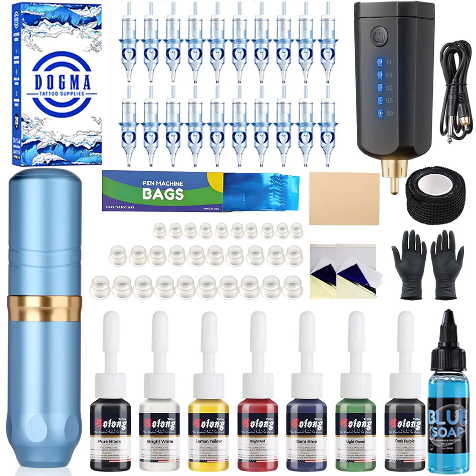 STP100P803KIT-3 &ndash; Wireless Tattoo Pen Kit For Beginners
