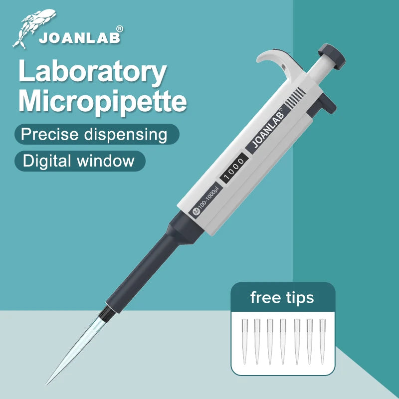 JOANLAB Micropipette &ndash; Digital Adjustable Precision 5-50ul