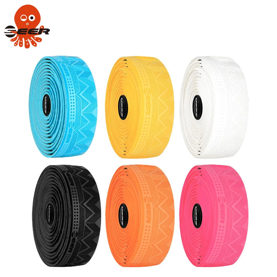 Anti-Slip Shock-Absorberende Wegfiets Handvat Tape met Silicone EVA 3mm