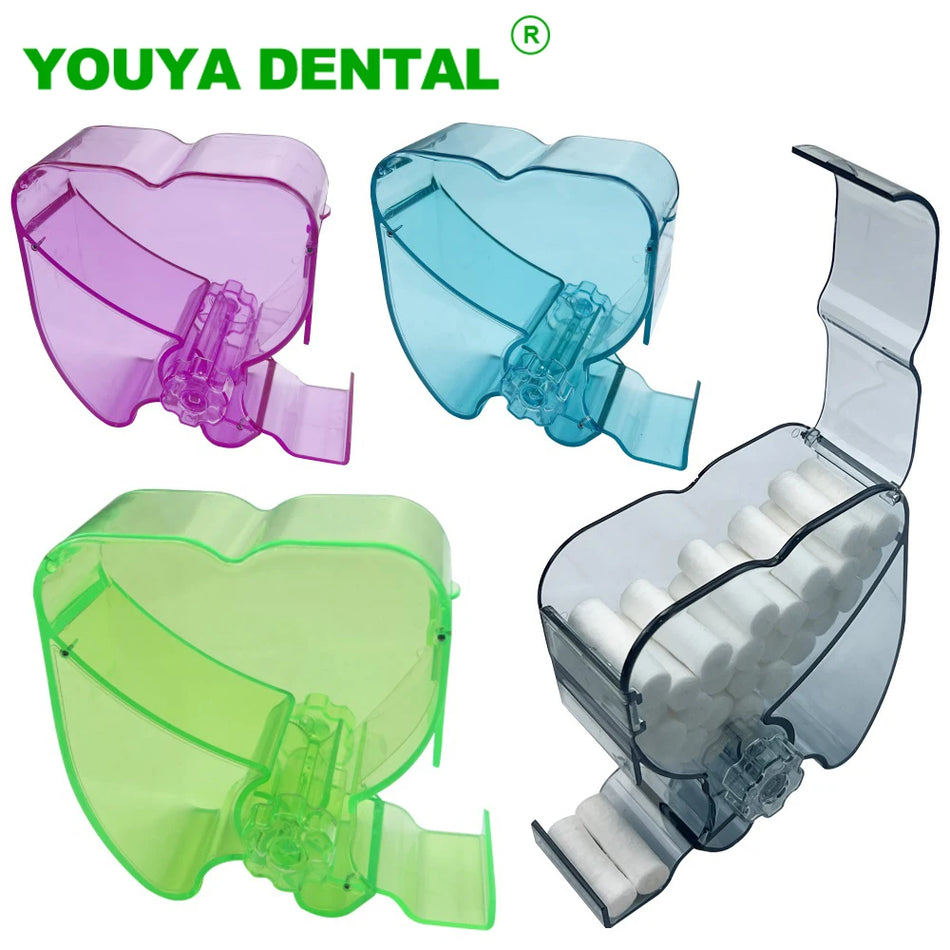 Dental Cotton Roll Dispenser Holder - Press Type Mechanism