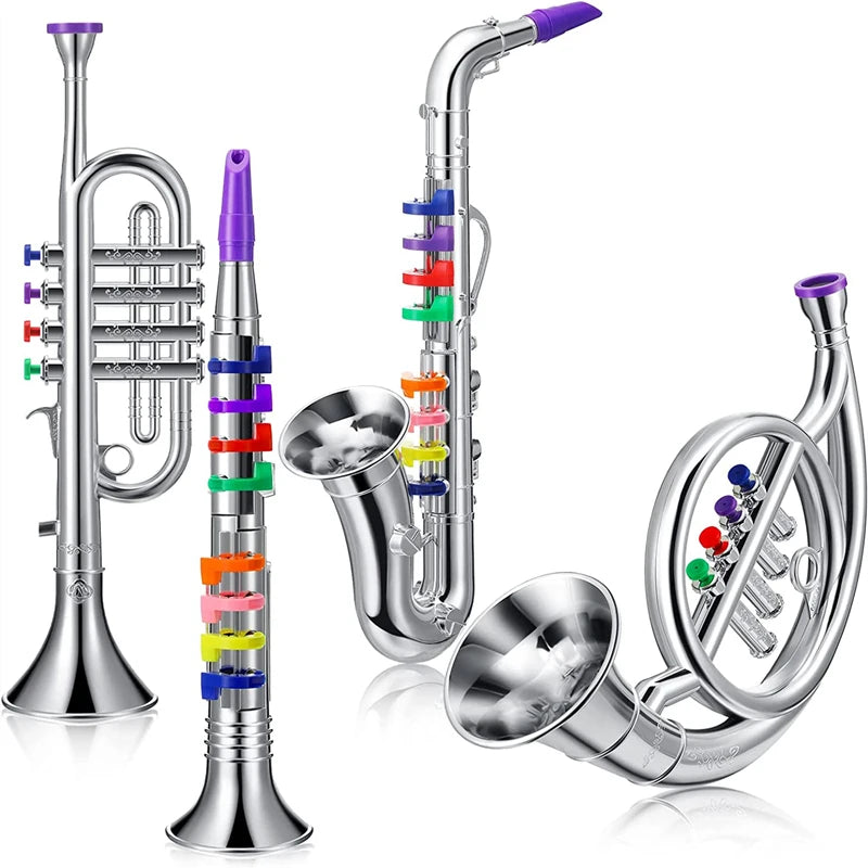 Children's Educational Toy Trumpet, Clarinet &amp; Saxophone Simulation Instruments for Early Learning