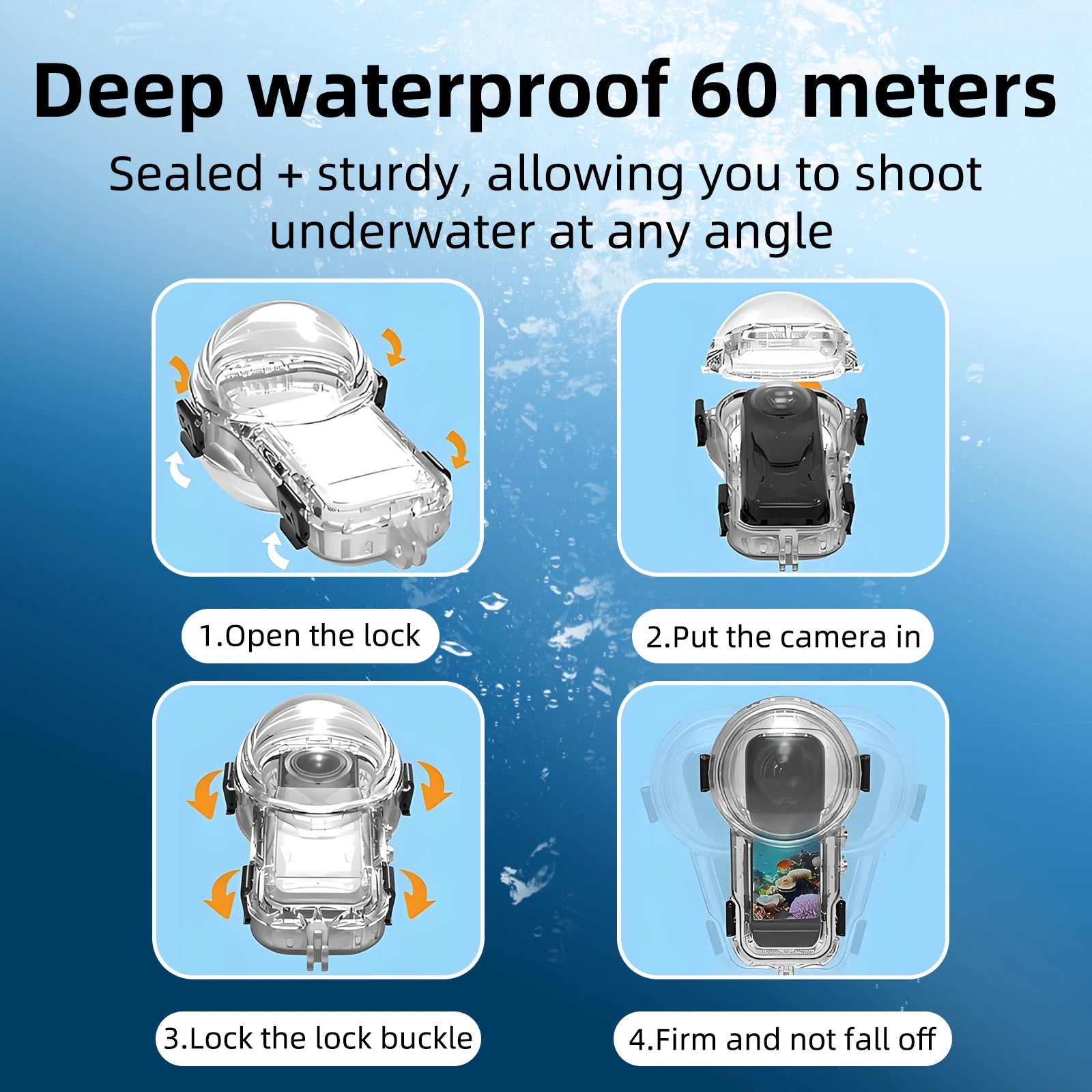 Insta360 X5 Dive Case &ndash; 60 Meter Waterproof Protection