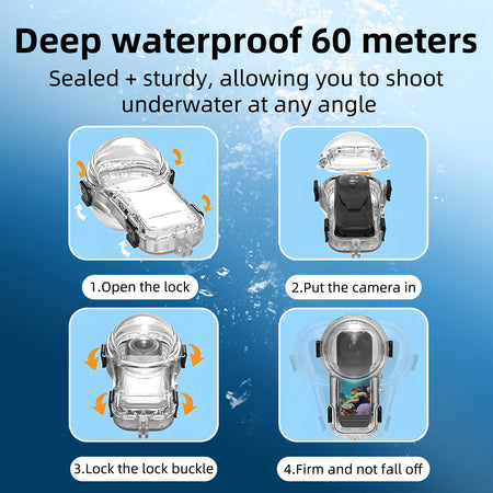 Insta360 X5 Dive Case &ndash; 60 Meter Waterproof Protection