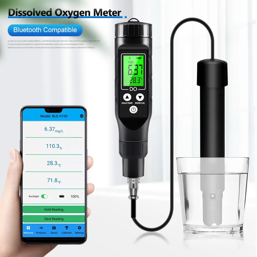 BLE-9100 &ndash; Bluetooth Enabled DO Meter For Aquaculture Default Title