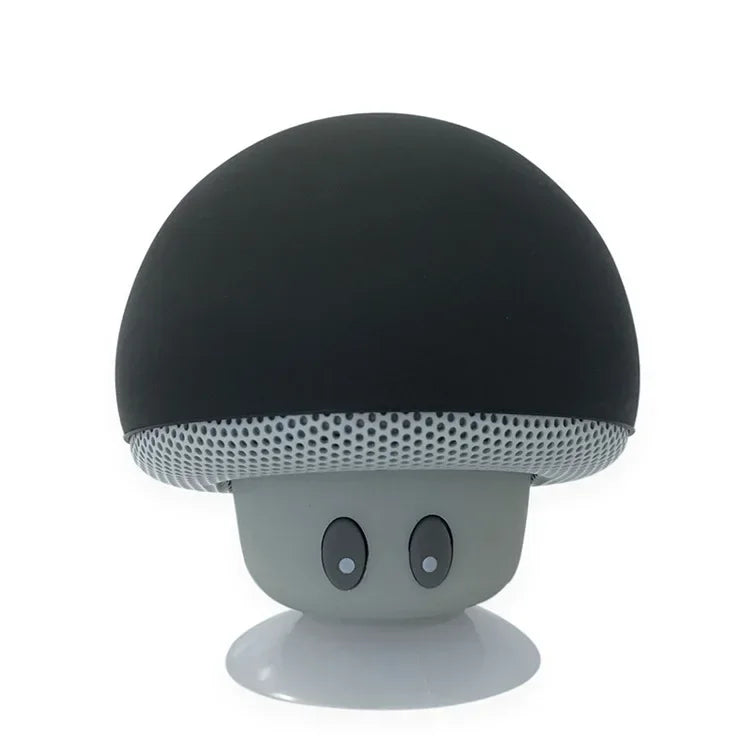 Mini Bluetooth Mushroom Speaker &ndash; Waterproof &amp; Versatile Phone Holder black