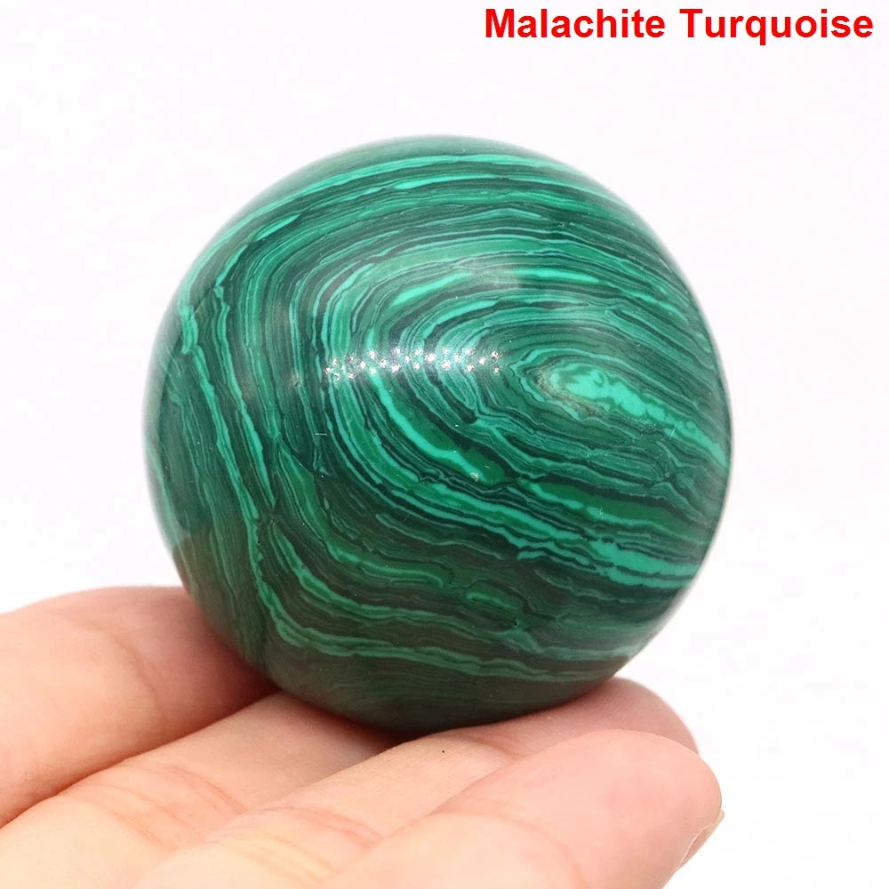 40mm Natural Stones Ball Reiki Crystal Sphere &ndash; Chakra Gems