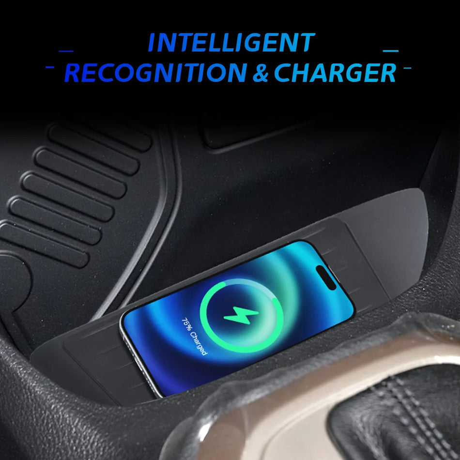 15W γρήγορη ασύρτητη βάση φόρτισης Qi για Jeep Renegade 2015-2021