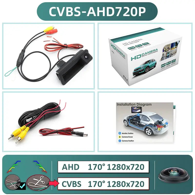 1080P Rear View Camera With Dynamic Lines For Ford MK2 MK4 MK7 C-Max by InterCyprus Trading Ltd