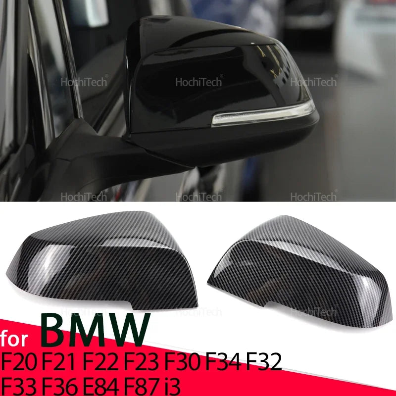 Galinių vaizdo veidrodžių dangteliai anglies pluošto BMW F20 F21 F22 F30 F34 F36 E84
