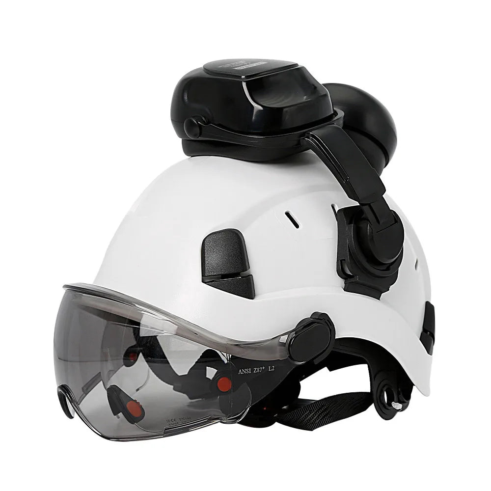 CE Construction Safety Helmet &ndash; Integrated Visor and Earmuffs for Maximum Protection