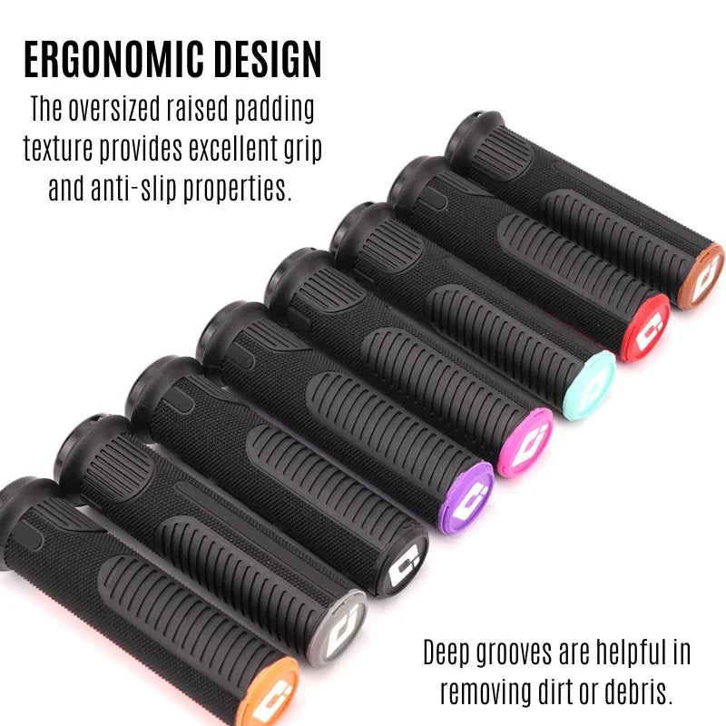 ODI mountainbikehandtag med halkskydd och stötdämpande lås för downhill offroad BMX