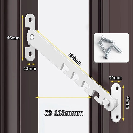 Child Safety Window Lock - Adjustable Metal Restrictor for Baby Protection A3