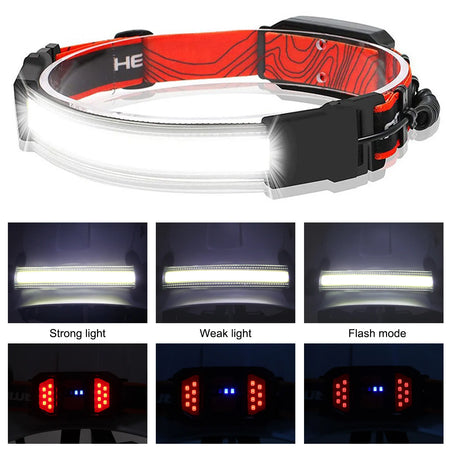 L1TD2513 LED Headlamp Tailight &ndash; Rechargeable Wide Beam
