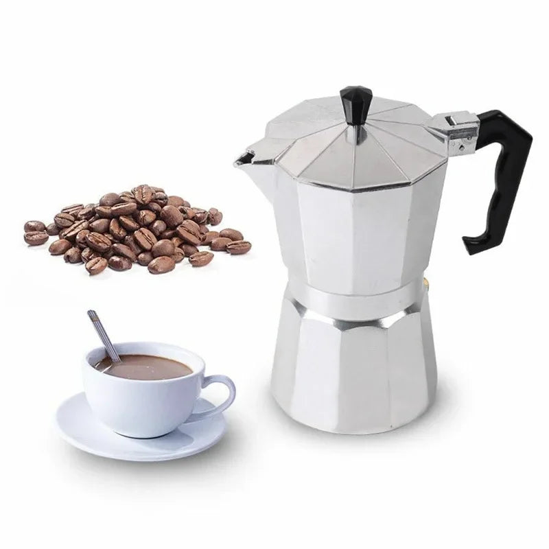 Moka Espresso Coffee Maker Pot - Stovetop Percolator for Caf&eacute; Brewing