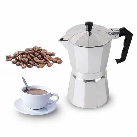 Moka Espresso Coffee Maker Pot - Stovetop Percolator for Caf&eacute; Brewing