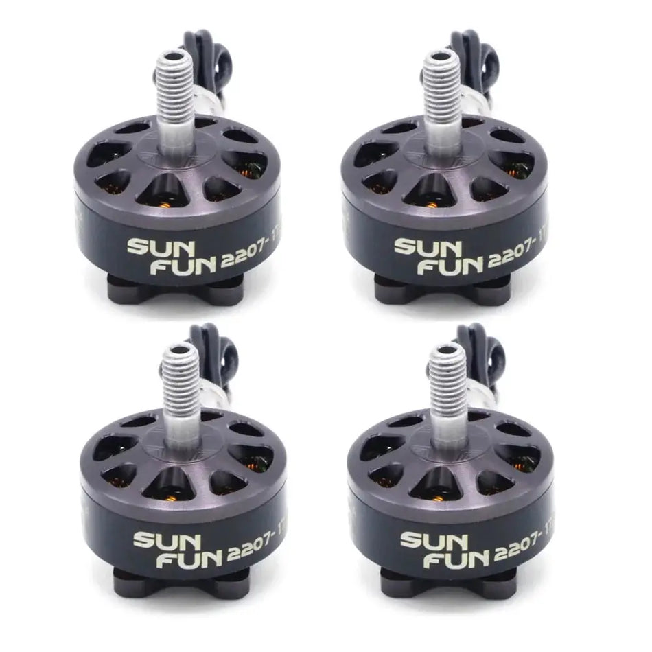 4pcs SUN FUN 2207 1750KV 2450KV 2750KV CW Thread FPV Racing Brushless Motor For RC Drone Quadcopter Spare Parts by InterCyprus Trading Ltd