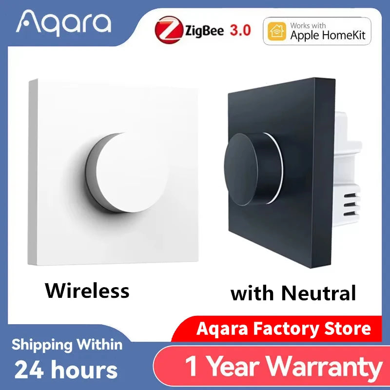 Interruptor Rotativo Inteligente Aqara H1 Zigbee 3.0 Control Remoto HomeKit