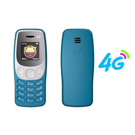 SERVO BM80 LTE 4G Mini Mobile Phone &ndash; Dual SIM Standby blue