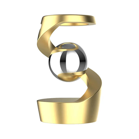 Aluminum Alloy Desktop Kinetic Spinner - Stress Relief Toy Gold-Silver