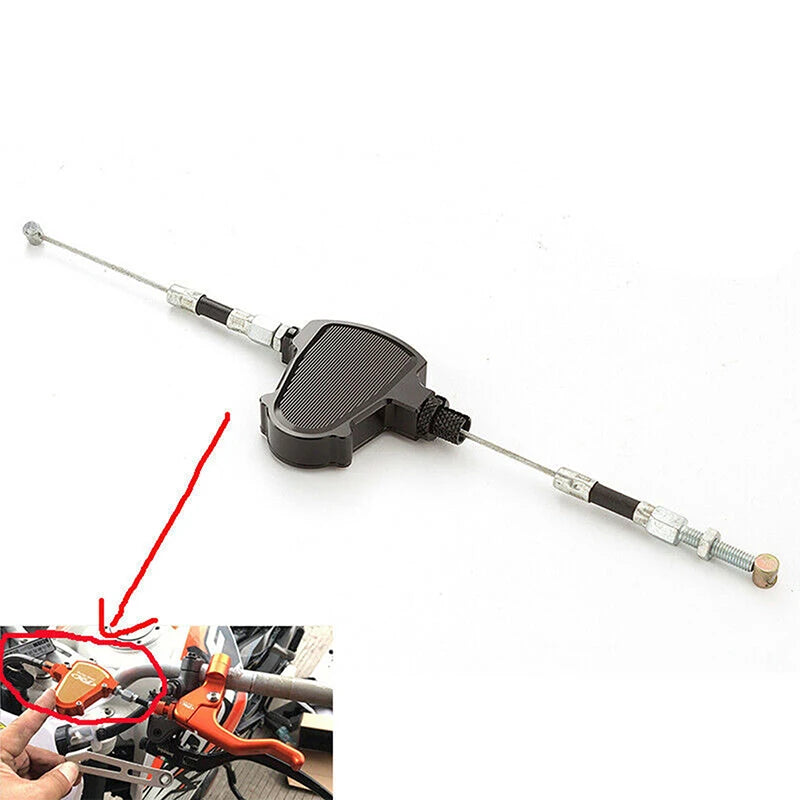 Sankabos traukimo kabelio svirties sistema Honda CRF XR, juodas anodizuotas CNC aliuminio paviršius