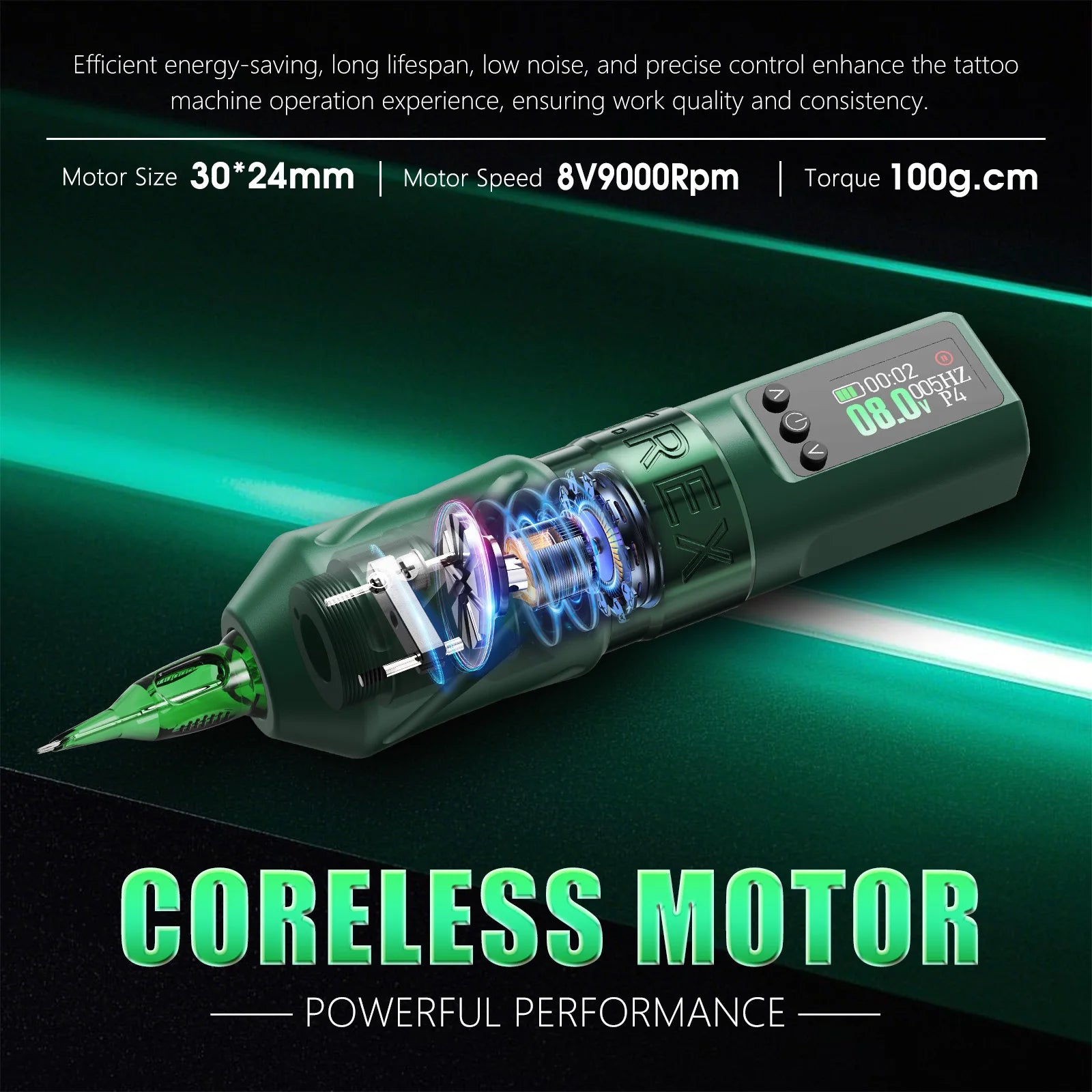 T-Rex Wireless Tattoo Machine &ndash; Long-Lasting Battery