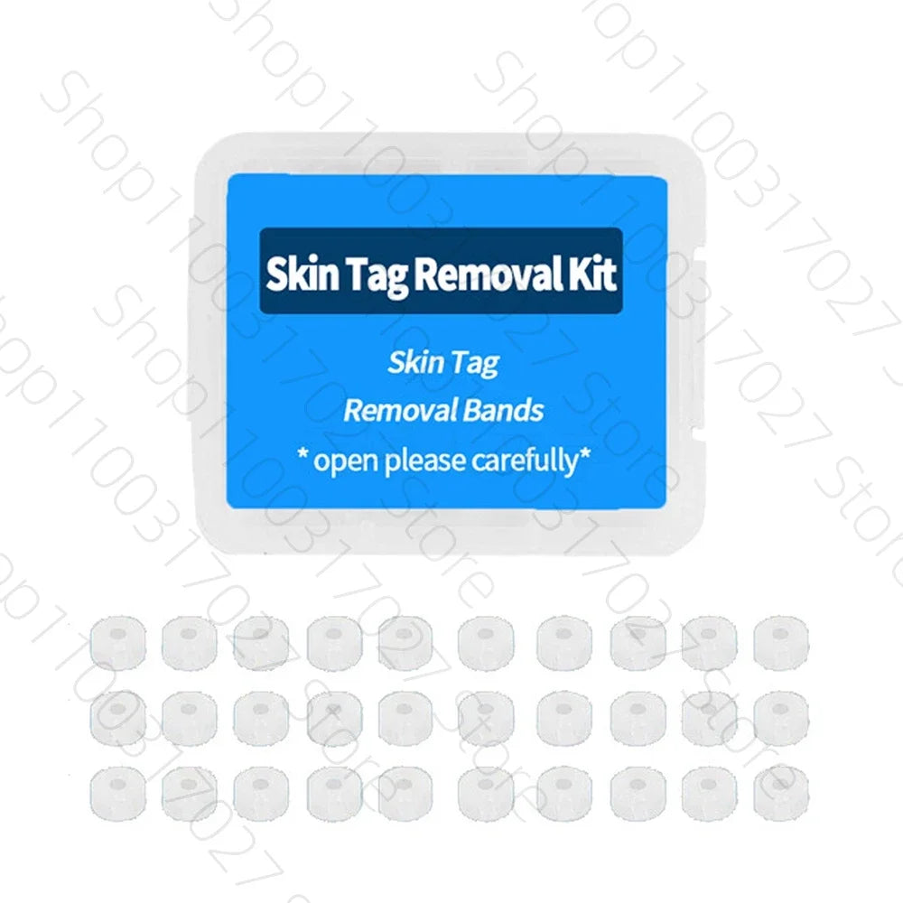 30pcs Skin Tag Remover Rubber Rings - Non-Toxic &amp; Painless Wart Removal 30pcs
