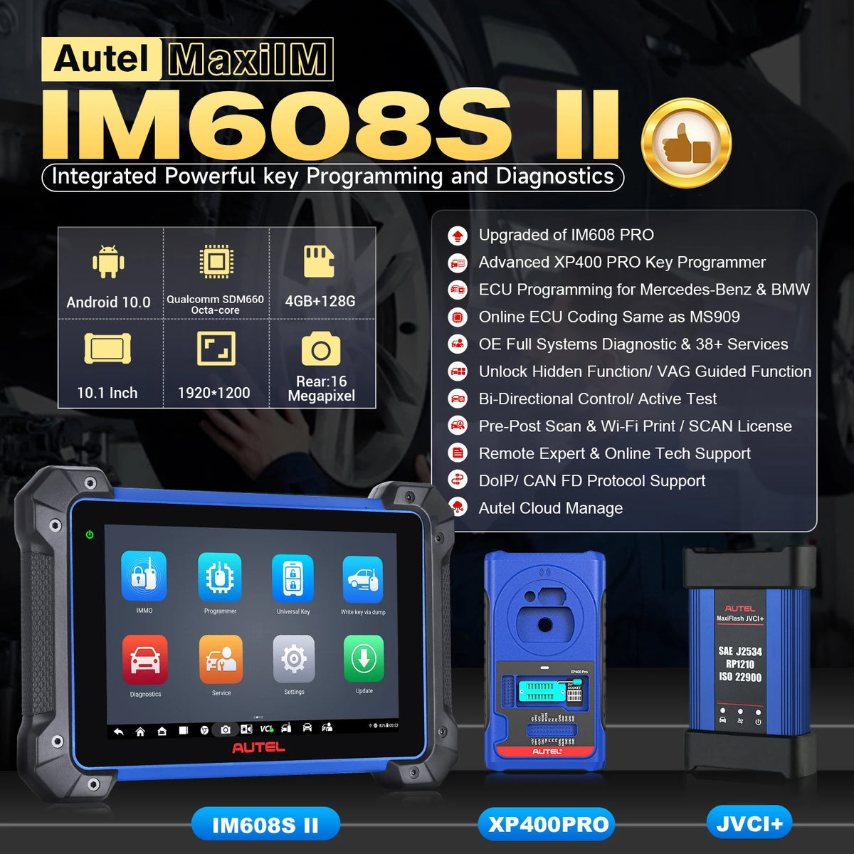 Autel MaxiIM IM608S II &ndash; XP400 PRO Included, J2534 ECU