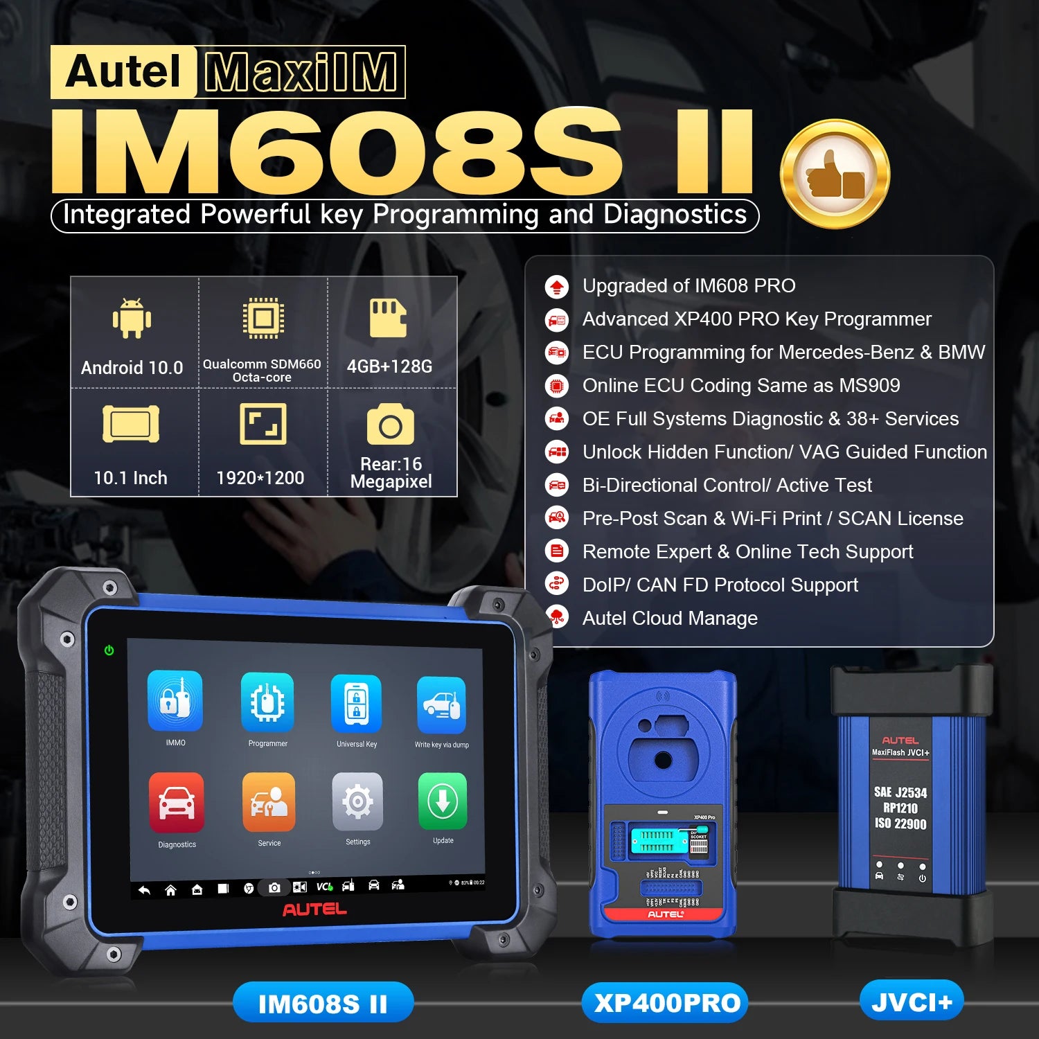 Autel MaxiIM IM608S II &ndash; XP400 PRO Included, J2534 ECU