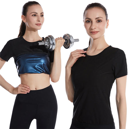 Womens Sauna Sweat Weight Loss Top - Moisture Wicking