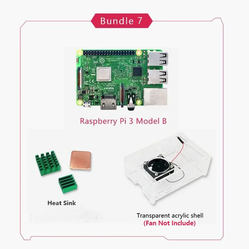 Original Raspberry Pi 3 Model B Plus &ndash; Powerful 1.2GHz Processor with Dual Band WiFi RPi 3B Bundle 1
