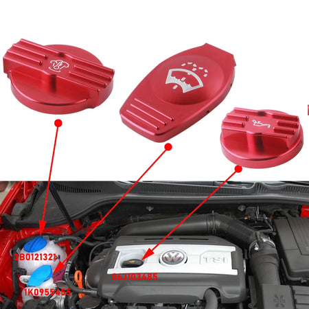 Aluminium Engine Oil Cap for VW CC GTI MK6 Golf Scirocco EA888 by InterCyprus Trading Ltd
