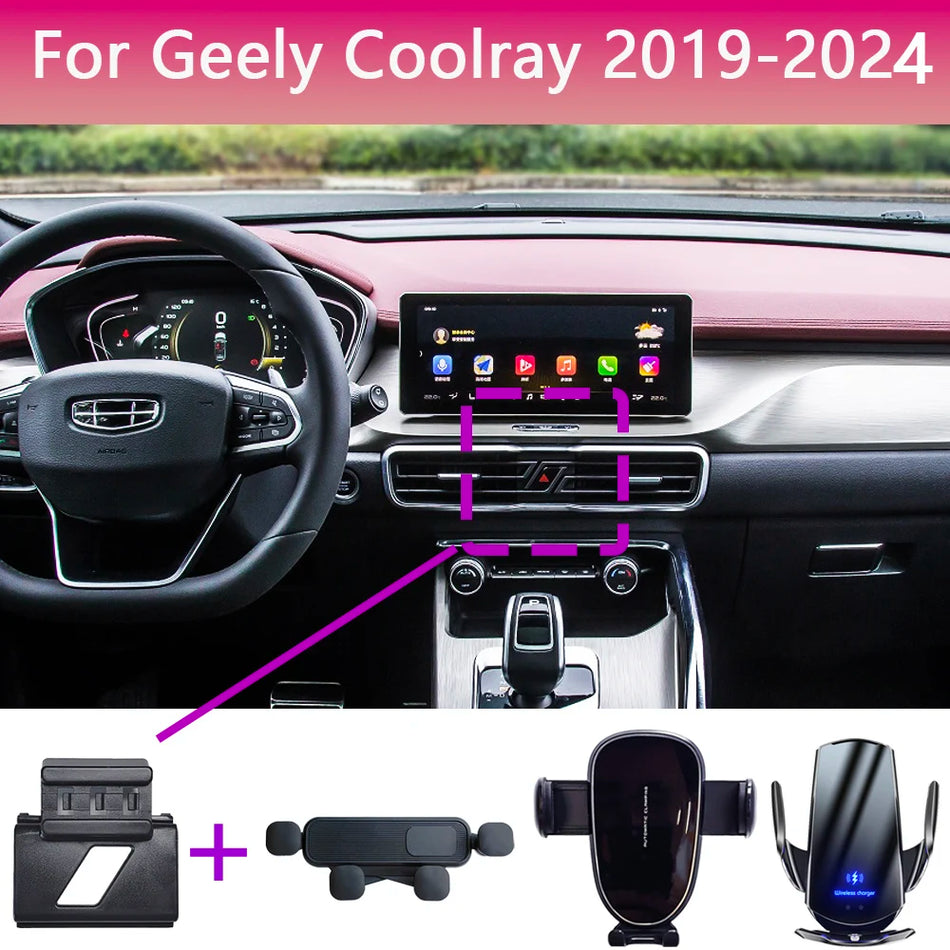 Belgee X50 Automobilio Telefono Laikiklis Su Belaidžiu Įkrovikliu GPS Pagrindu