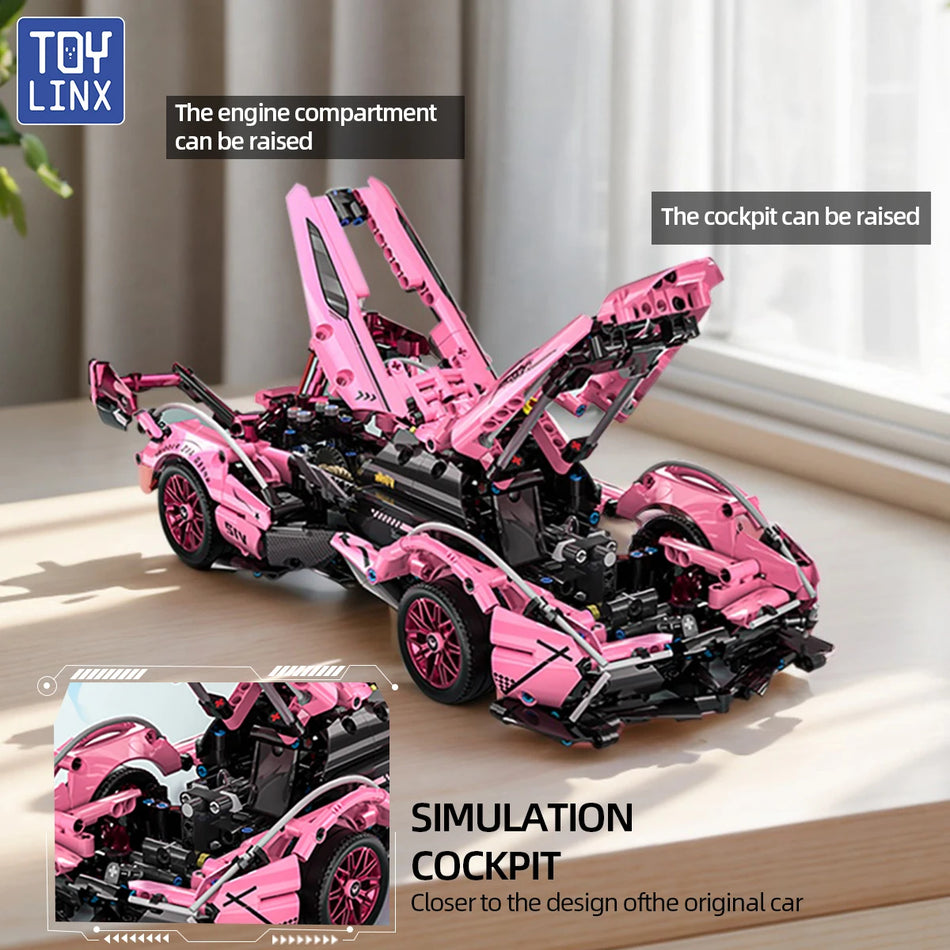 ToylinX 1 14 Scale Supercar Building Block Set For Adults