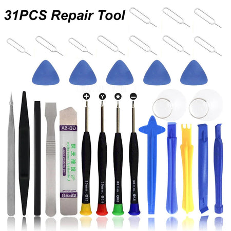 Universal Mobile Phone Repair Tool Kit for iPhone, iPad &amp; Laptops 31PCS Set