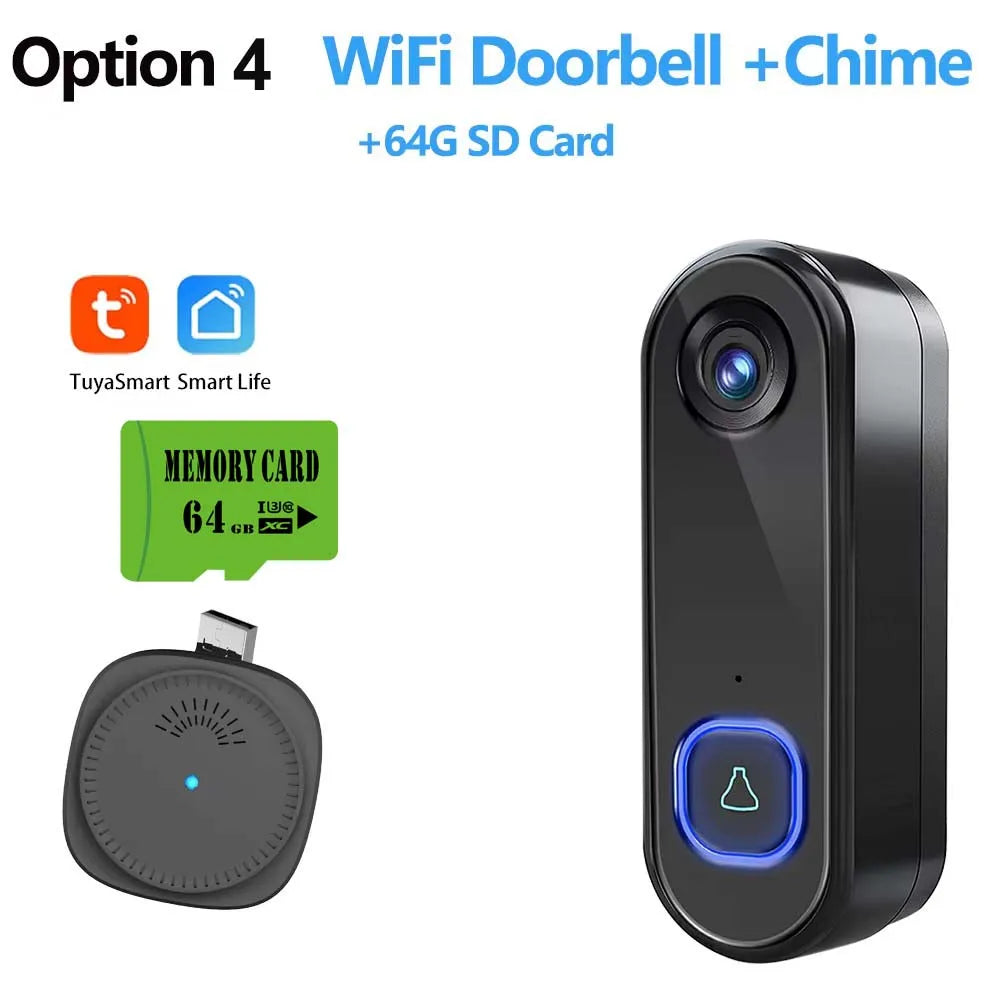 TUYA Doorbell Camera &ndash; 1080P Video, Alexa, Google Home Option 4