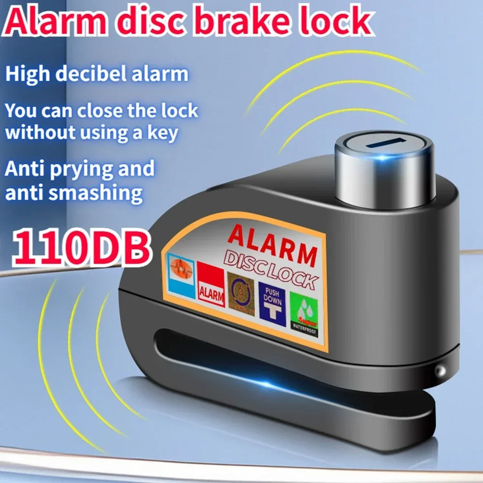 Επιλογή Συναγερμού Δίσκου Κλειδώματος 110dB Κράμα Ψευδαργύρου για Μοτοσυκλέτες, Ηλεκτρικά Οχήματα