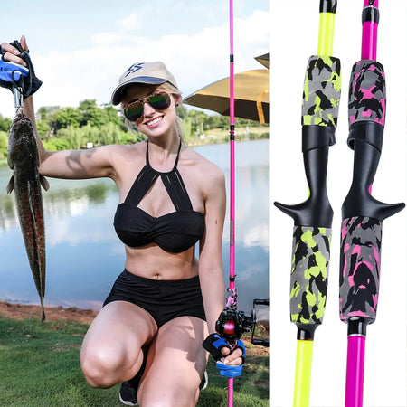 Sougayilang 5 Section Portable Travel Fishing Rod - Ultralight, EVA Handle, Spinning &amp; Casting
