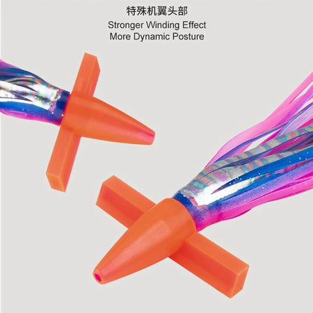 18cm/23cm Trolling Skirt Tuna Lures - Biomimetic Squid Bait for Sea Fishing