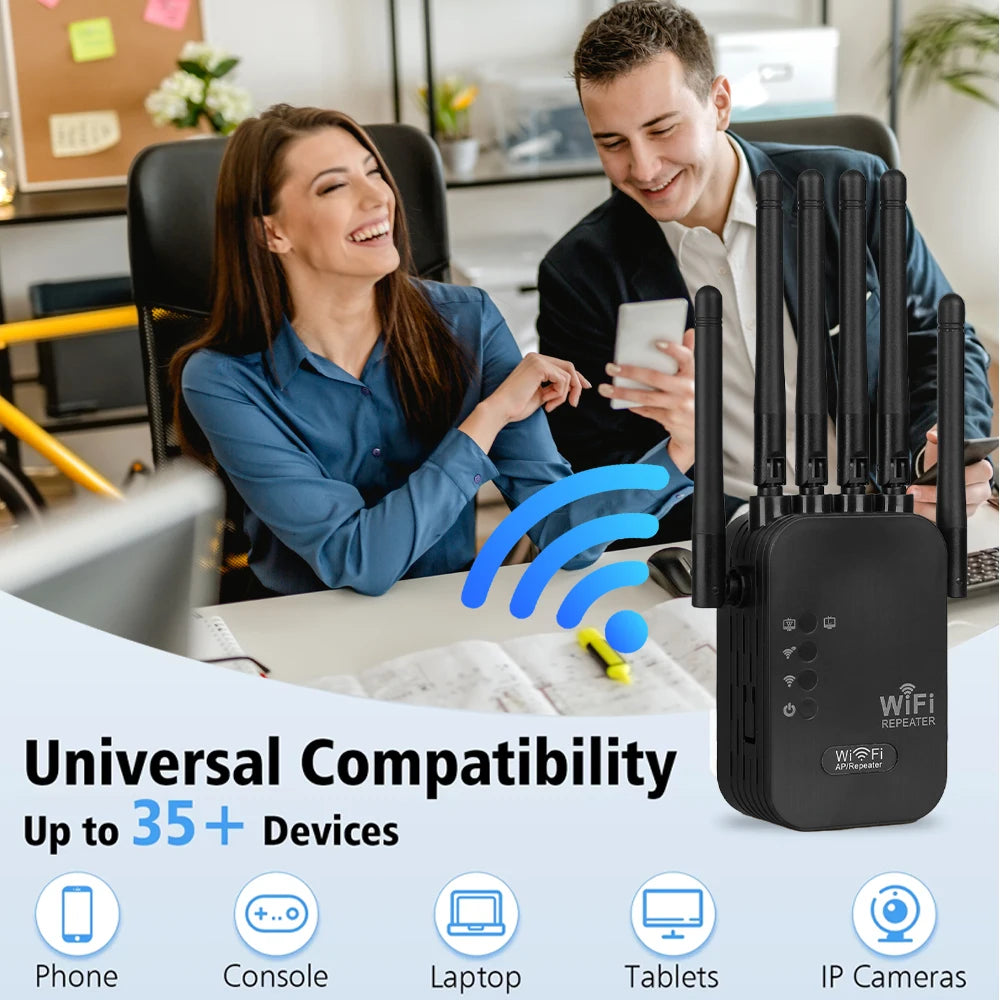 Magecam 2.4G/5GHz WiFi Extender &ndash; Fast 1200Mbps Signal