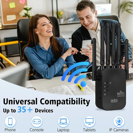 Magecam 2.4G/5GHz WiFi Extender &ndash; Fast 1200Mbps Signal