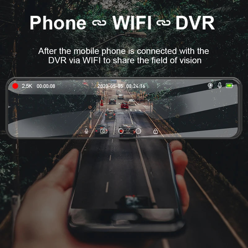 ACCEO A45 CAR DVR &ndash; 11.28 Inch Touch IPS 2.5K Rear Camera