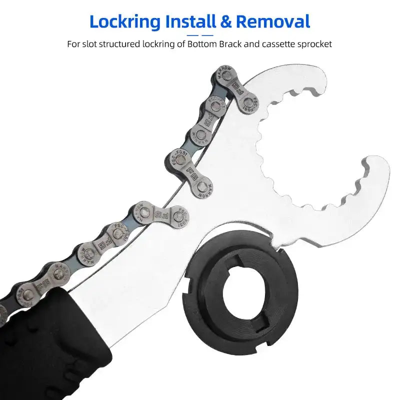 3 In 1 Bike Spanner Tool For Lockring Derailleur Cassette