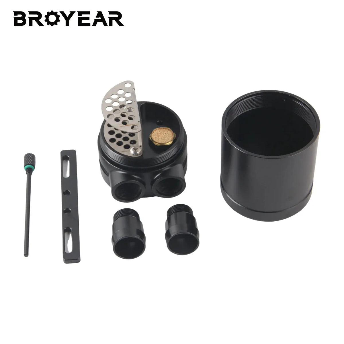 Universal Aluminum Oil Catch Tank With AN10 Threads For Car Engines by InterCyprus Trading Ltd