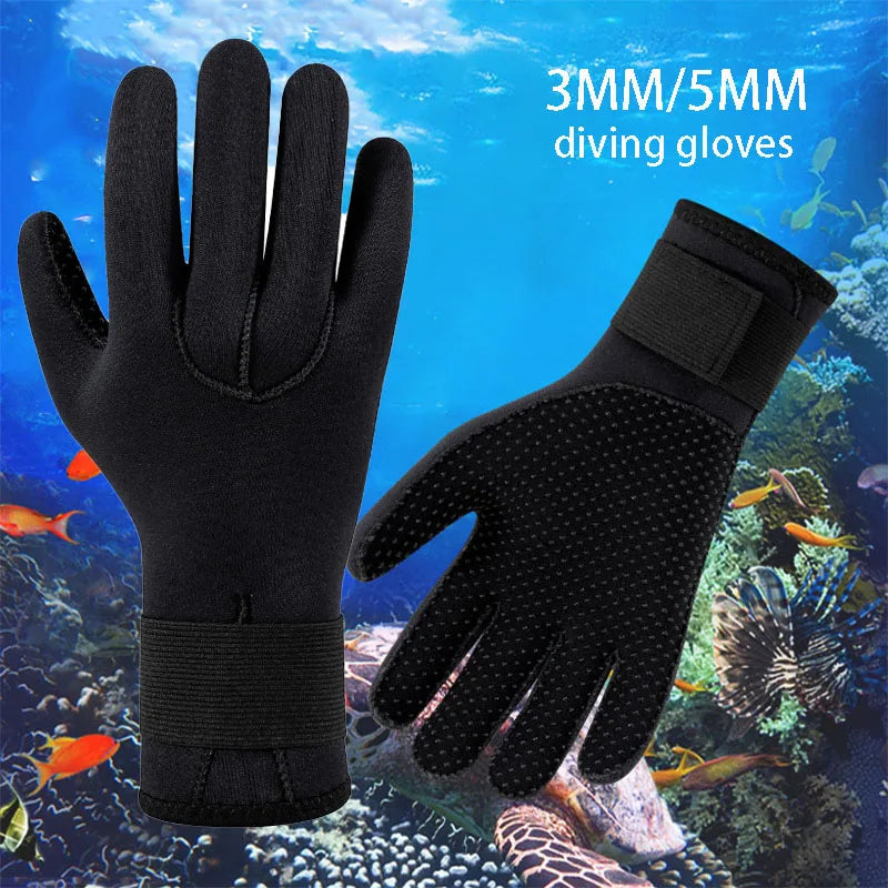 New Adult Diving Gloves - 3mm &amp; 5mm Neoprene Thermal Anti-Slip Gloves for Spearfishing, Surfing, Swimming, Kayaking, Snorkeling | YTYIN
